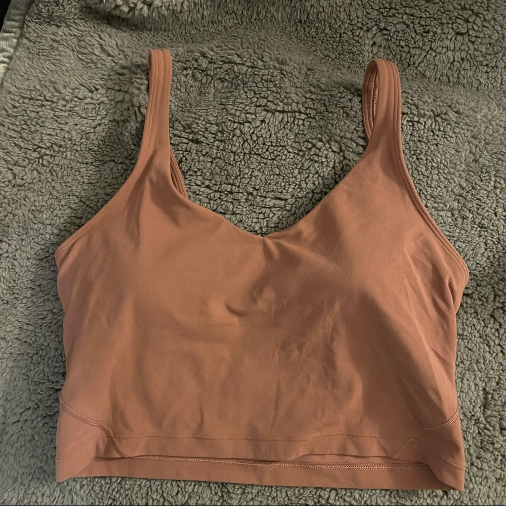 Mauve lululemon align tank top lululemon athletica align top